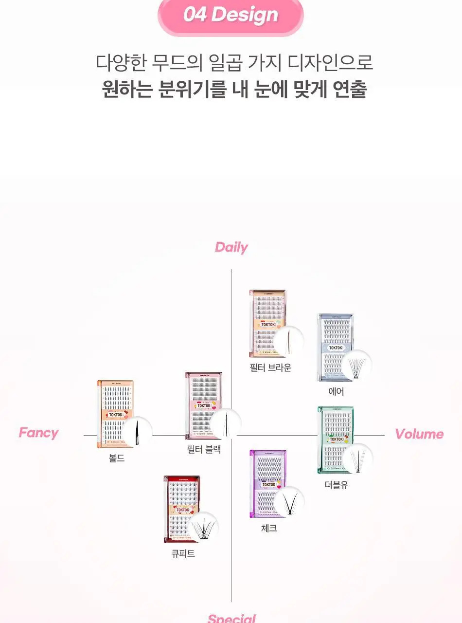 [속눈썹입문자추천] 코링코 톡톡하라 속눈썹 30종 중 택1 (필터/더블유/에어/체크/큐피트/볼드/브라운) 상세페이지 7